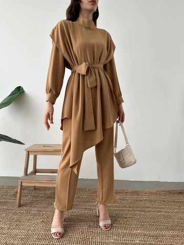 Long Sleeve Blouse with Pants