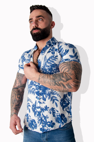 Men Leafs Print T-Shirt