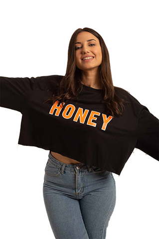 Crop Top Honey  Print