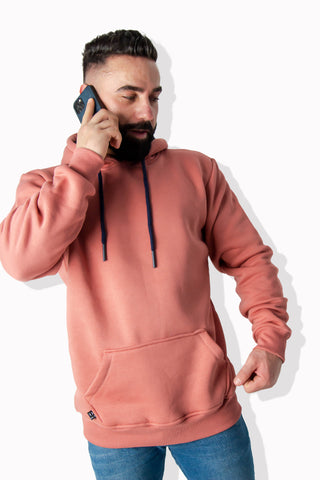 Comfy Plain Hoodie Orange