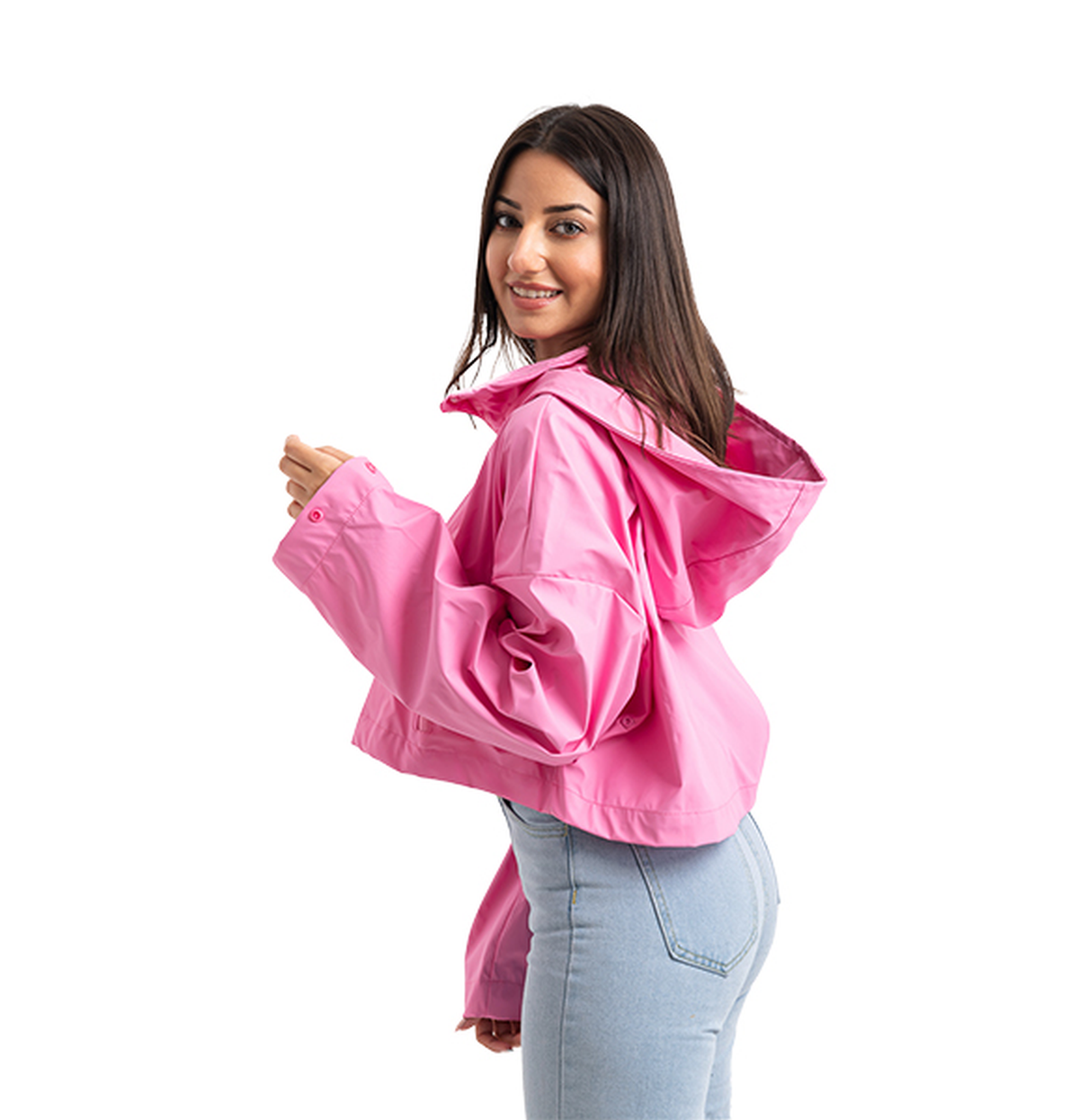 Crop Top  Raincoat Jacket