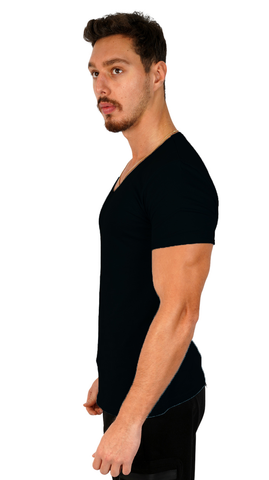 Men Plain Tshirt V Cut