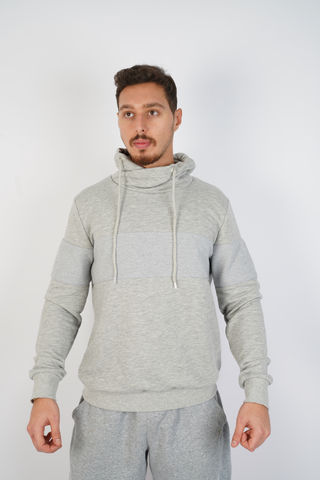 Men Hoodie Middle Stripe