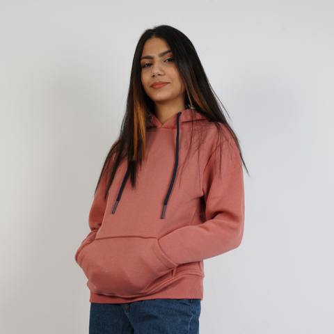 Comfy Plain Hoodie Orange