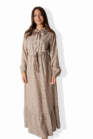 Long Sleeve Summer Dress Flower Print