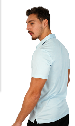 Simple Baby Blue Polo Shirt