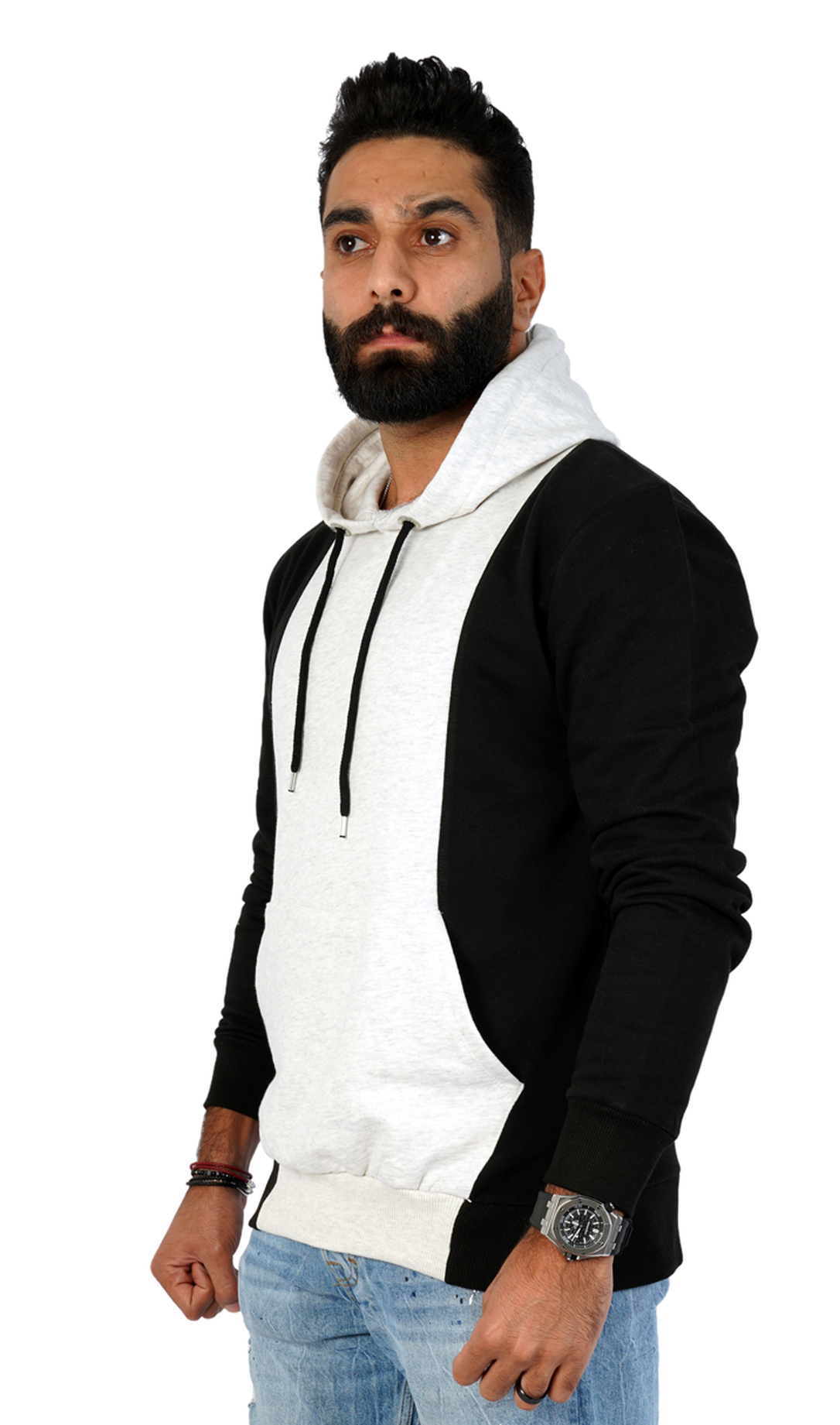 Men Hoodie Double Color