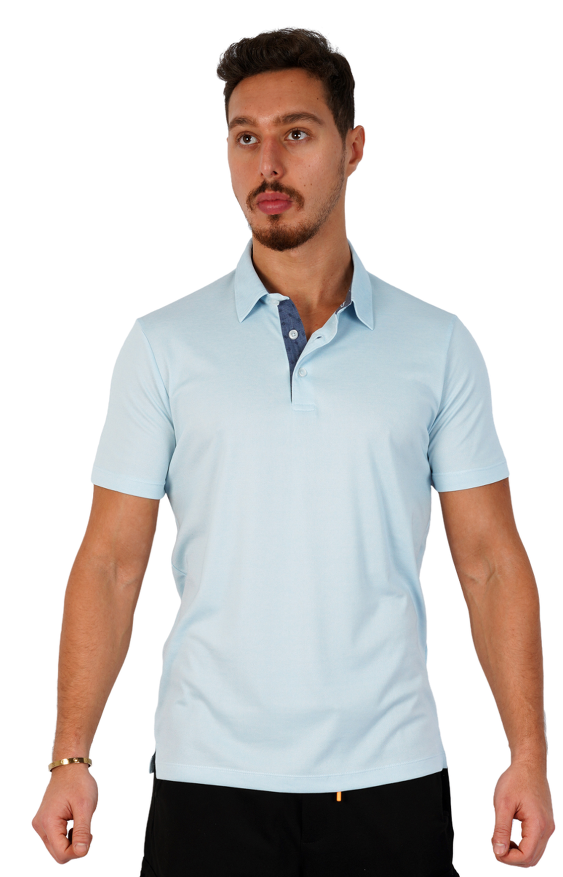 Simple Baby Blue Polo Shirt