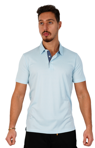 Simple Baby Blue Polo Shirt