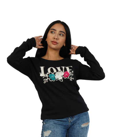 Long Sleeve Shirt Love Print