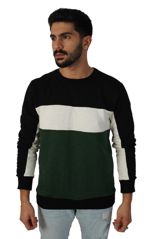 Men Triple Color Shirt Long Sleeve